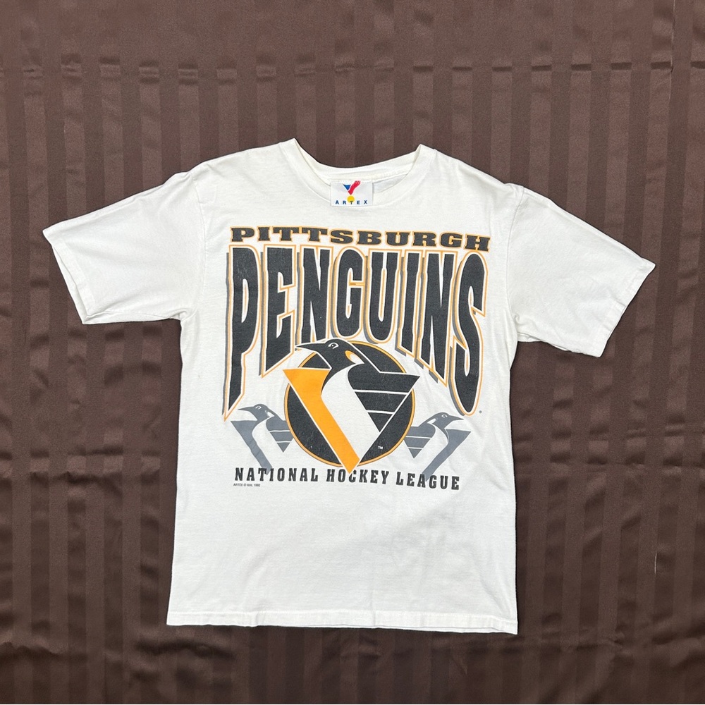 Pittsburgh Penguins White Graphic Short Sleeve Tee